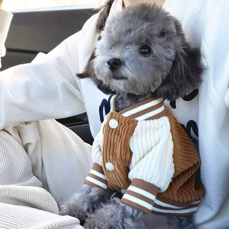 Varsity baseball jacket for small dogs and cats, available in 2 colours, image 13