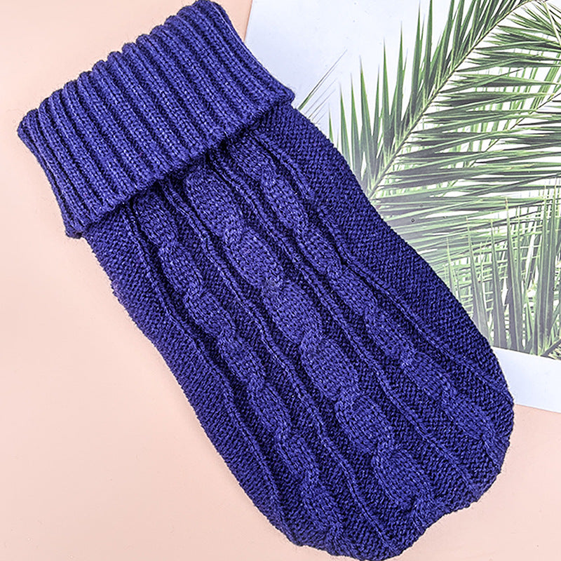 Thick acrylic cable knit dog jumper, available in 13 colours, image 96