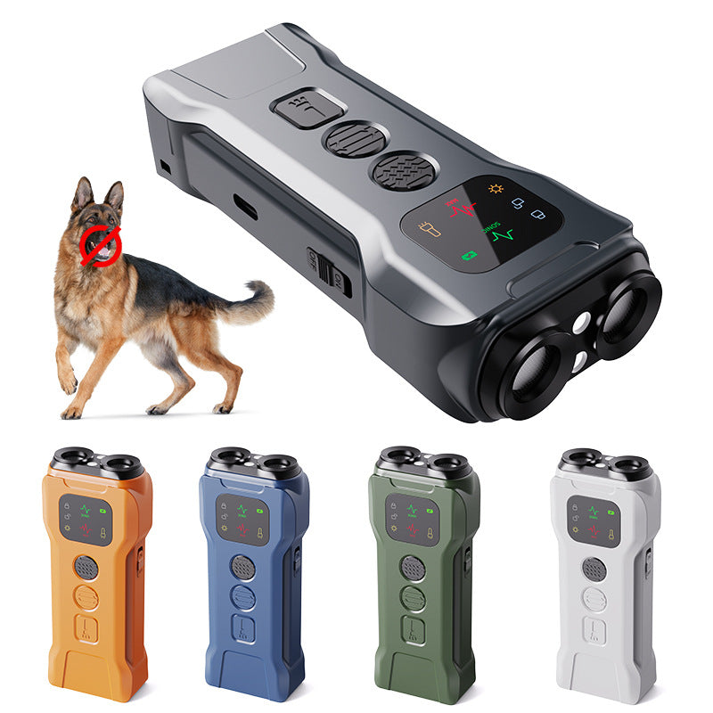 Dual-Head Ultrasonic Anti-Bark Dog Deterrent, Portable