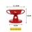 Anti-Spill Elevated Double Pet Bowl in Plastic or Ceramic with Neck Protection