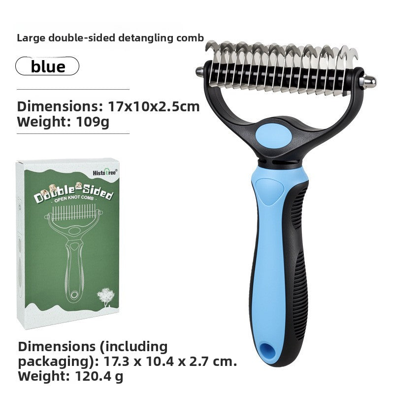 Dog and Cat Grooming Comb, Detangling and Deshedding Undercoat Tool