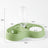 Two-in-One Cat Food and Water Bowl with Optional Stainless Steel Insert