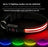 Waterproof LED fibre optic dog collar in Pink, side view