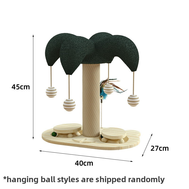 Cat turntable toy with sisal scratching post, photo 13 of 13