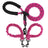Tangle free twin dog lead shown in bright colour options