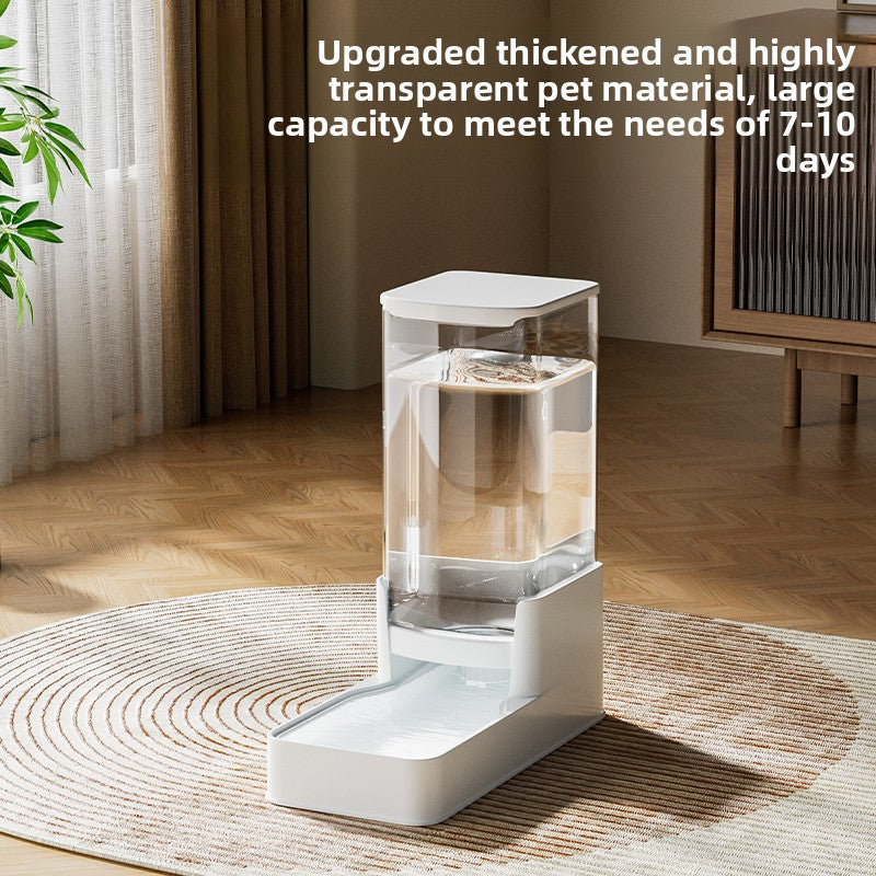 Gravity Pet Water Dispenser and Food Feeder Set for Cats and Dogs, 3.3L to 8.5L