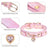 Rhinestone heart PU leather collar for cats and small dogs, product image 3