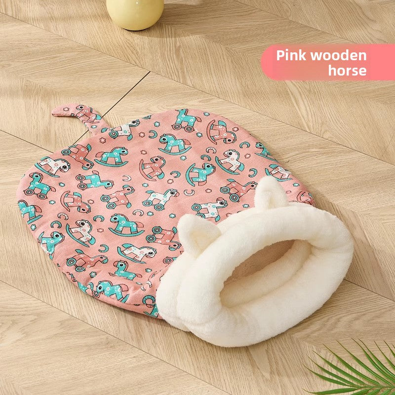 Avocado design semi closed pet sleeping bag, view 9