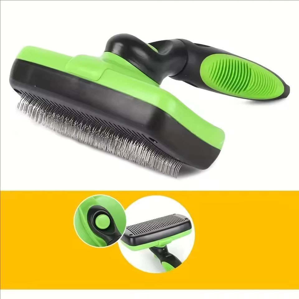 Self-Cleaning Pet Hair Removal Comb for Dogs and Cats