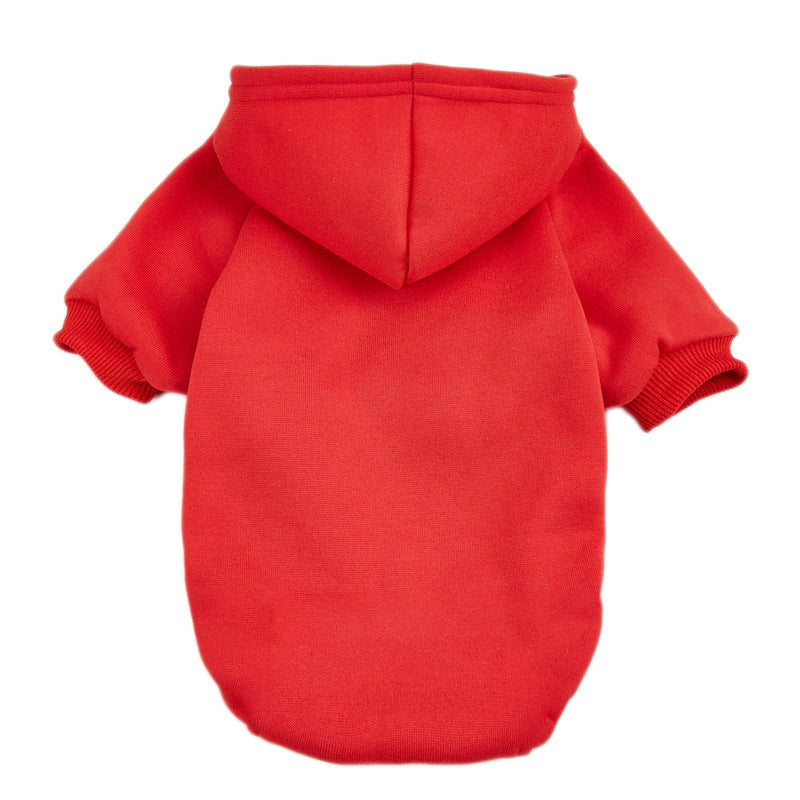 Classic hooded jumper for dogs and cats in Lavender, close-up detail