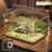 Clear shatterproof PET desktop fish tank for small fish, view 13