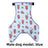Waterproof dog belly wrap in pink or blue, product image 11