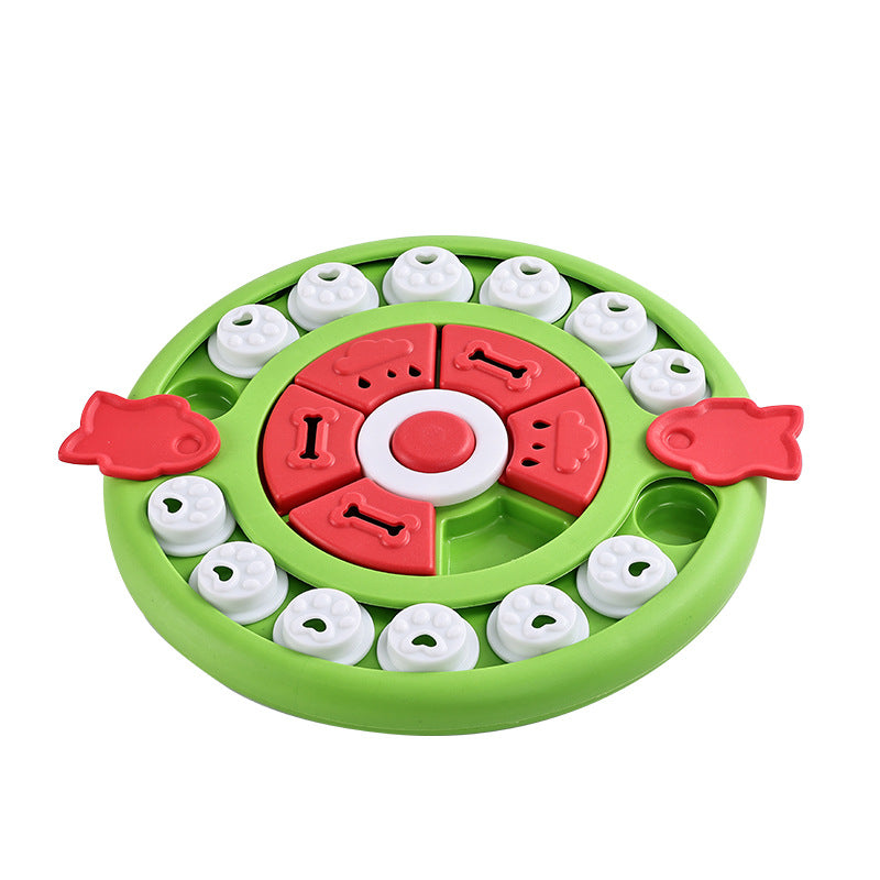 Puzzle Slow Feeder Toy Bowl for Dogs, Bite-Resistant PP Plastic, Choice of Shapes