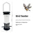 Garden bird feeding station attachments with tube feeder and tray, view 8