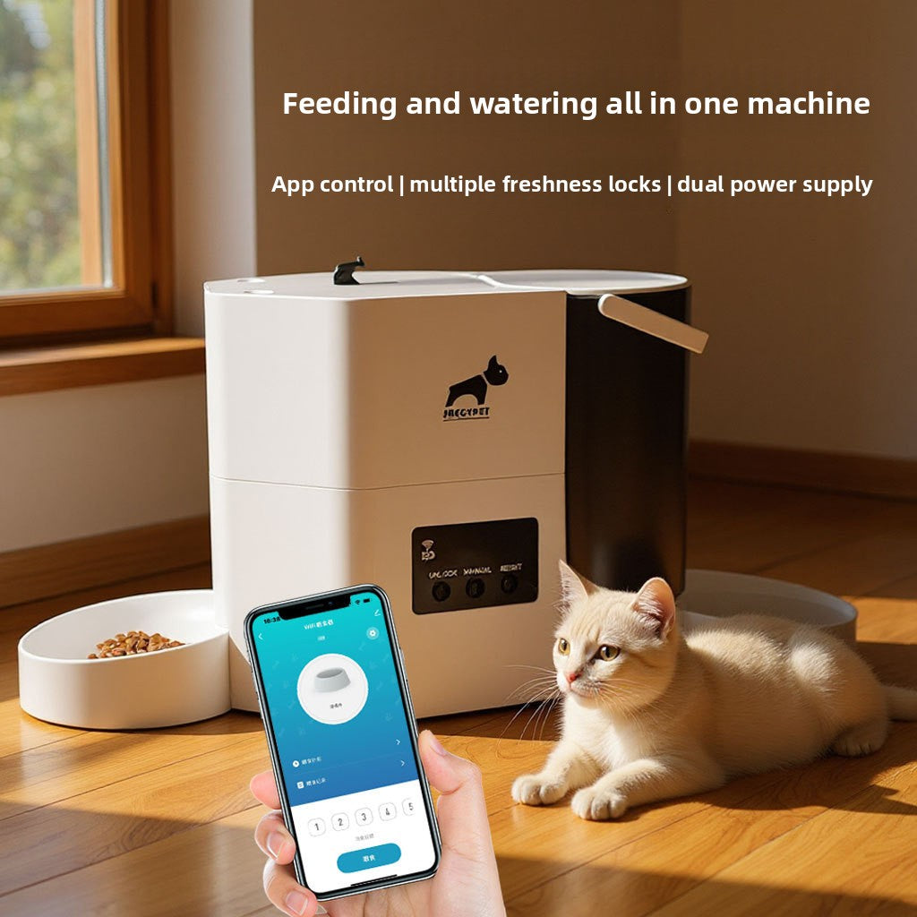 Automatic Pet Food and Water Dispenser with APP Control