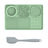 Dog licking a rectangular silicone slow feeder mat