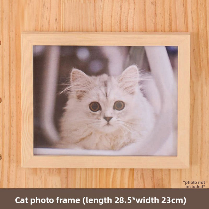 Modular wooden wall-mounted cat climbing board with shelves, photo 6