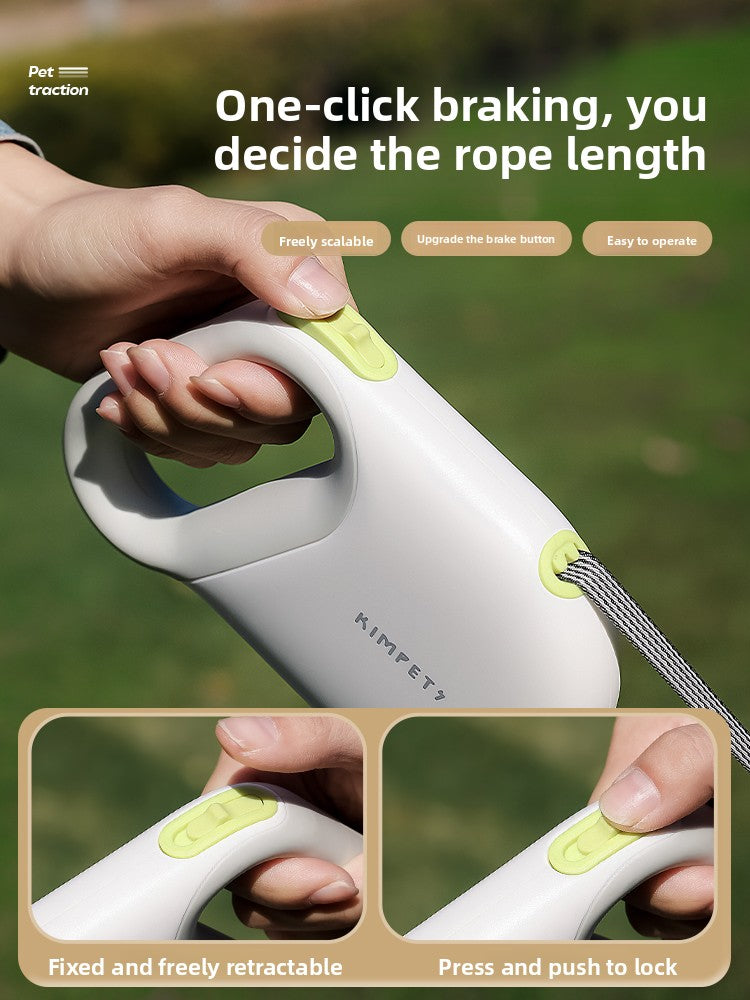 Retractable lead with matching harness for dogs, ideal for everyday use