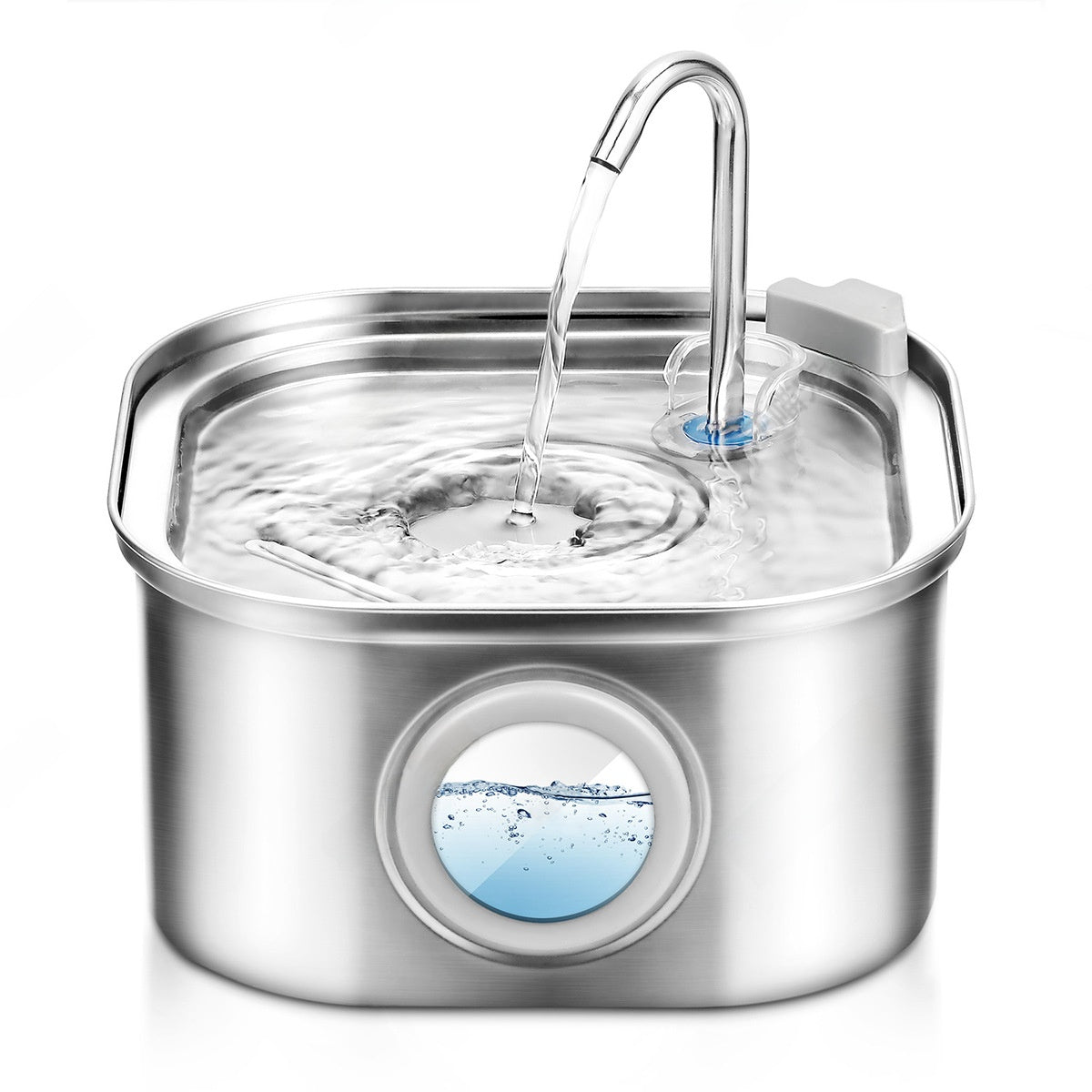 3.2L Pet Water Dispenser with Stainless Steel Faucet, Viewing Window and Filter