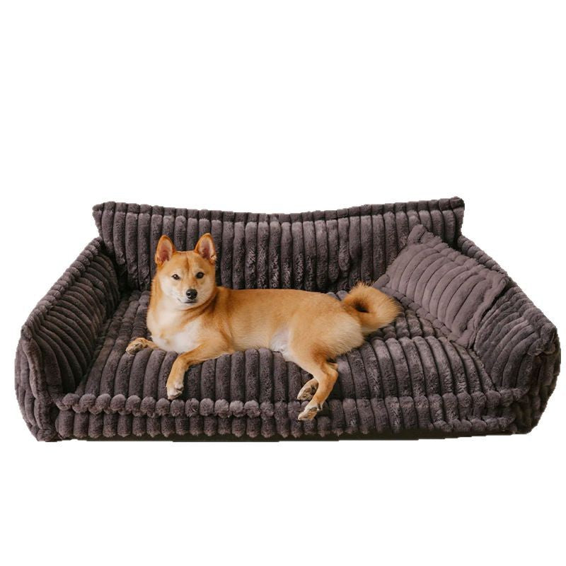 Plush pet sofa bed with removable pad for dogs and cats, photo 5