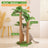Plant style sisal cat scratching post with leaves, photo 16 of 19
