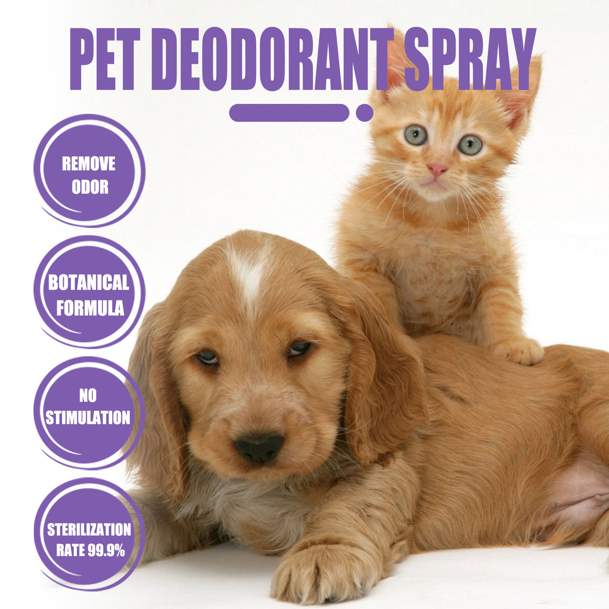 Pet Odour Eliminator Spray for Home, Urine and Stool Smells