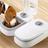 Automatic Timed Pet Feeder with Single or Double Meal Compartments for Dogs and Cats
