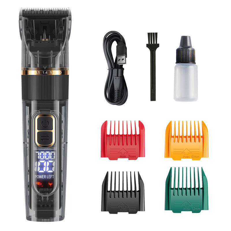 Pet Hair Clipper Grooming Kit with Steel Comb and Scissors
