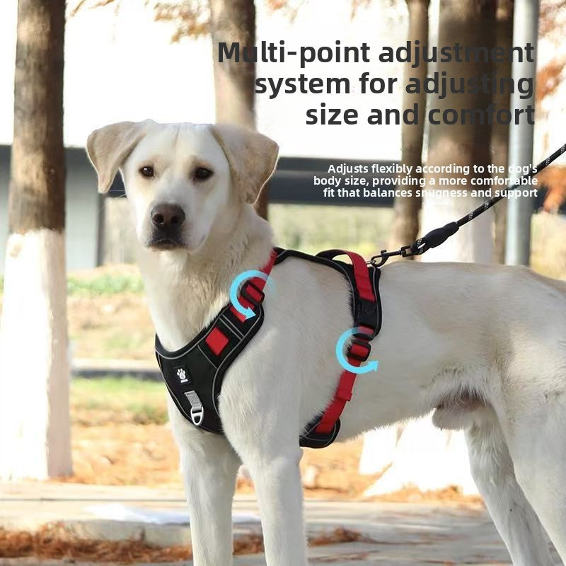 Reflective Oxford dog harness, available from Pet Royale UK