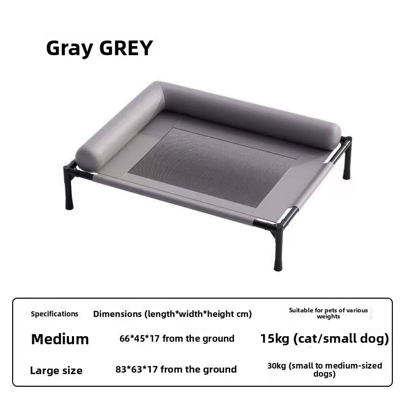 Elevated Mesh Pet Bed, Breathable Raised Cot for Dogs and Cats