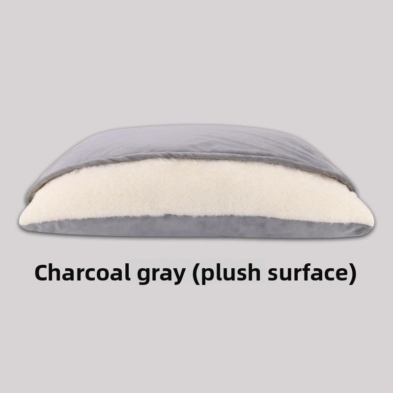 Pet sleeping bag nest with washable cover in Charcoal Grey Outer Shell, product detail photo