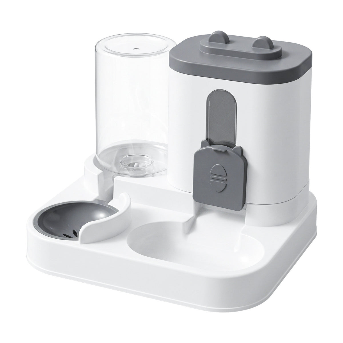 2-in-1 Pet Feeder and Water Dispenser with Food Bowl and Water Bowl, No Power Needed