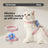 H shape cat harness and lead set with reflective details in blue, view 11