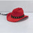 Western felt cowboy hat for small dogs and cats, top view