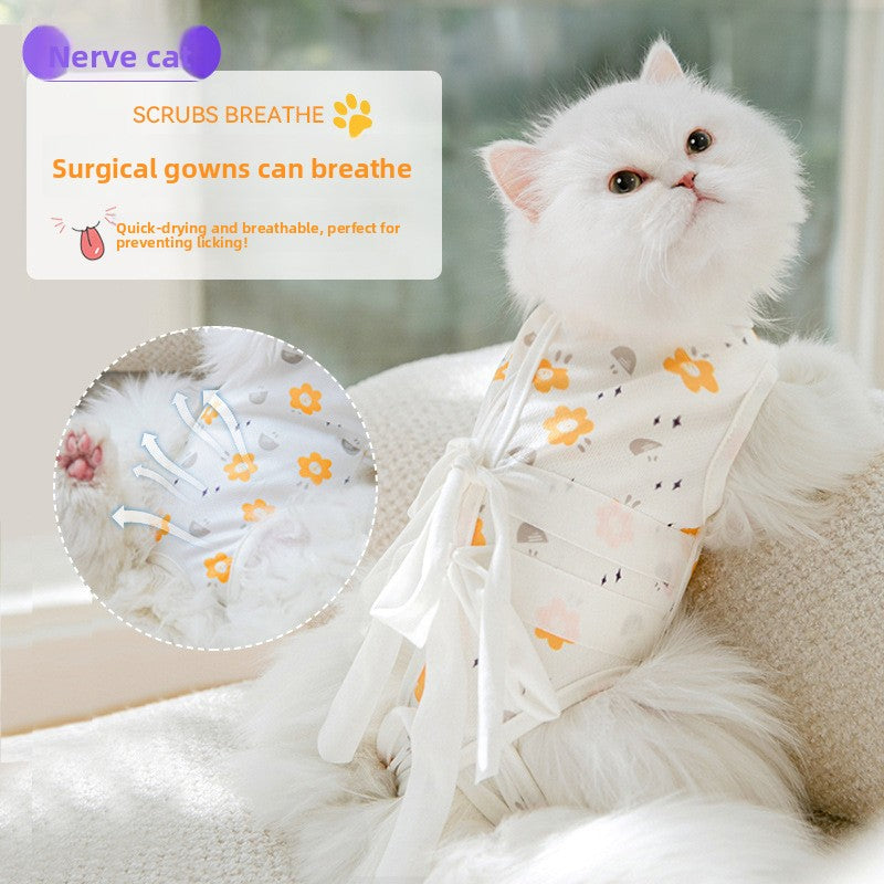 Adjustable cat body suit with bow print, available in 2 colours, image 1