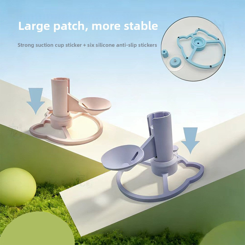 Gravity pet water dispenser bowl with anti-tip base, detail photo 3