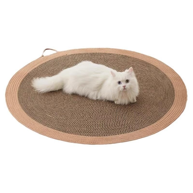 Woven rope cat scratching bed and round nest, photo 1 of 5