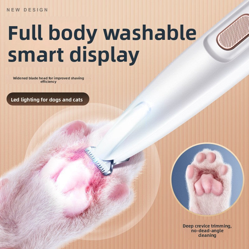 Waterproof Cordless Mini Pet Shaver with LED Light for Dogs and Cats