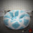 USB heated round pet bed in grey plush