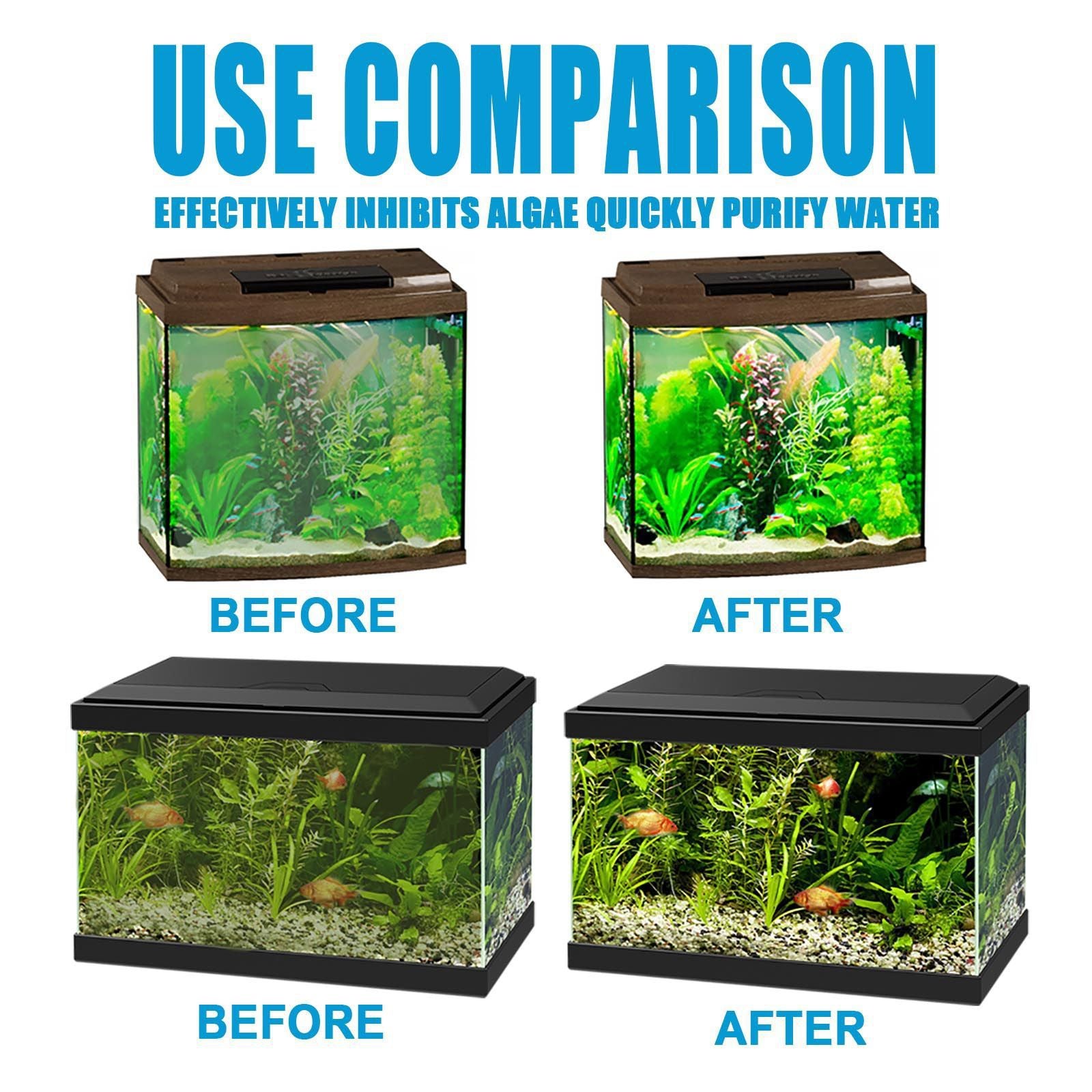 Aquarium Algae Remover Powder or Tablets 50g with Spoon