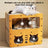 Double layer corrugated cardboard cat scratcher house and lounger