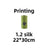 Scented paw print pet waste bag rolls, further angle view