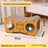 Corrugated cardboard cat scratcher house and den, second detail photo