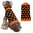 Orange pumpkin print knitted jumper on a small dog