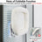 Suction cup window cat bed with plush cushion, close-up detail view