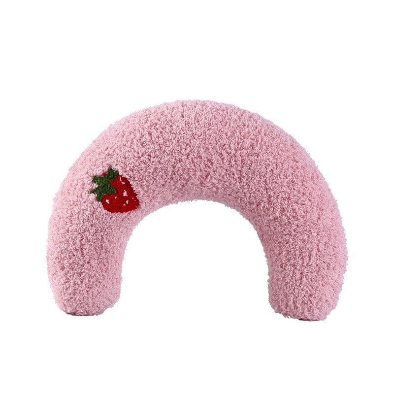 Plush crescent moon pet pillow for cats, product image 8