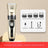 Ceramic Blade Dog Clippers with 4 Guide Combs, USB Rechargeable
