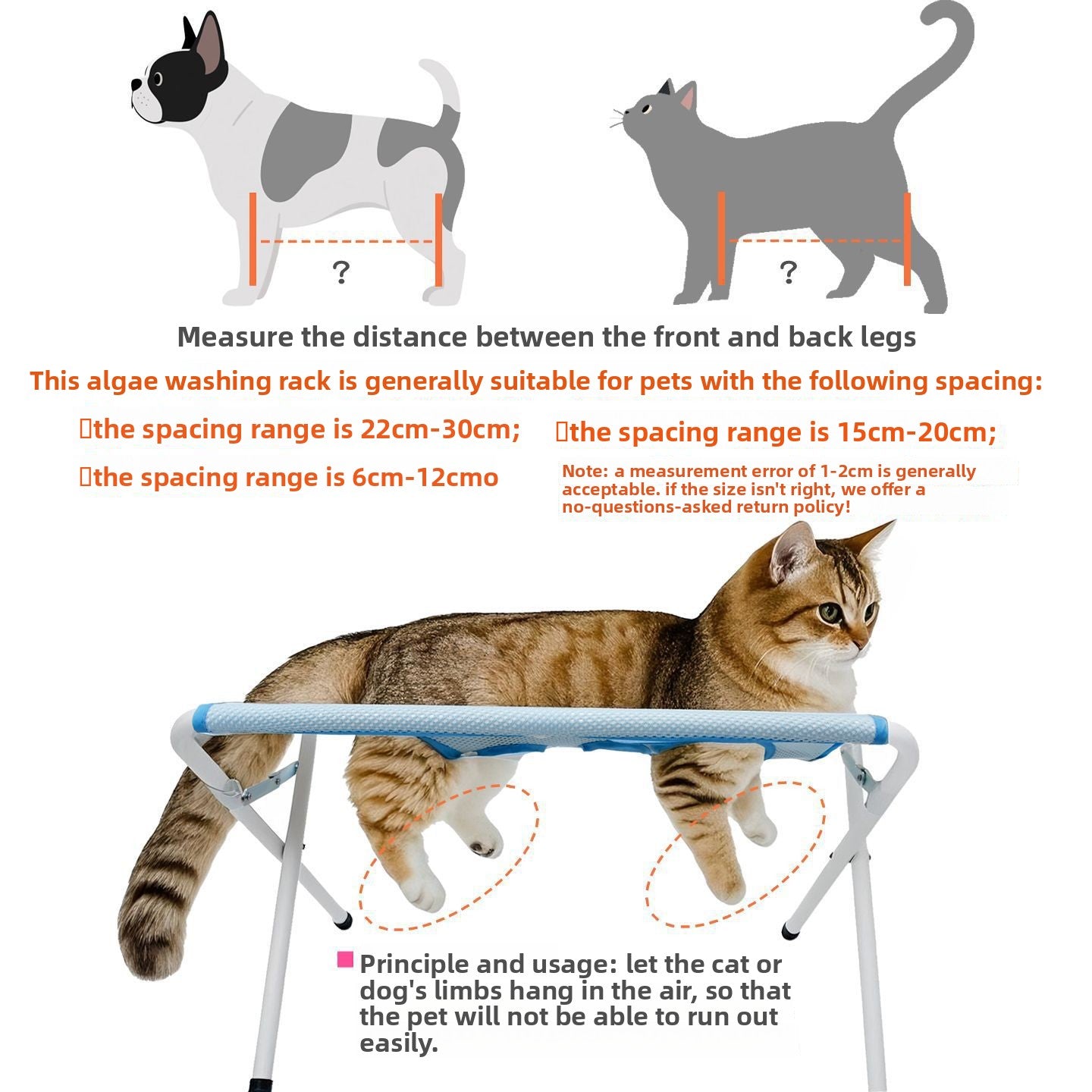 Foldable pet grooming table with nail fixator for small dogs, photo 3 of 8