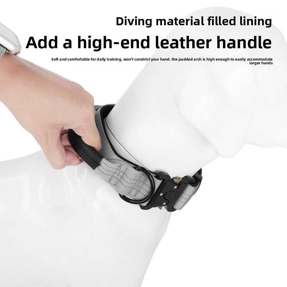 Tactical nylon dog collar with control handle, product image 2