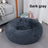 Round donut plush bed for cats and dogs, photo 23 of 43